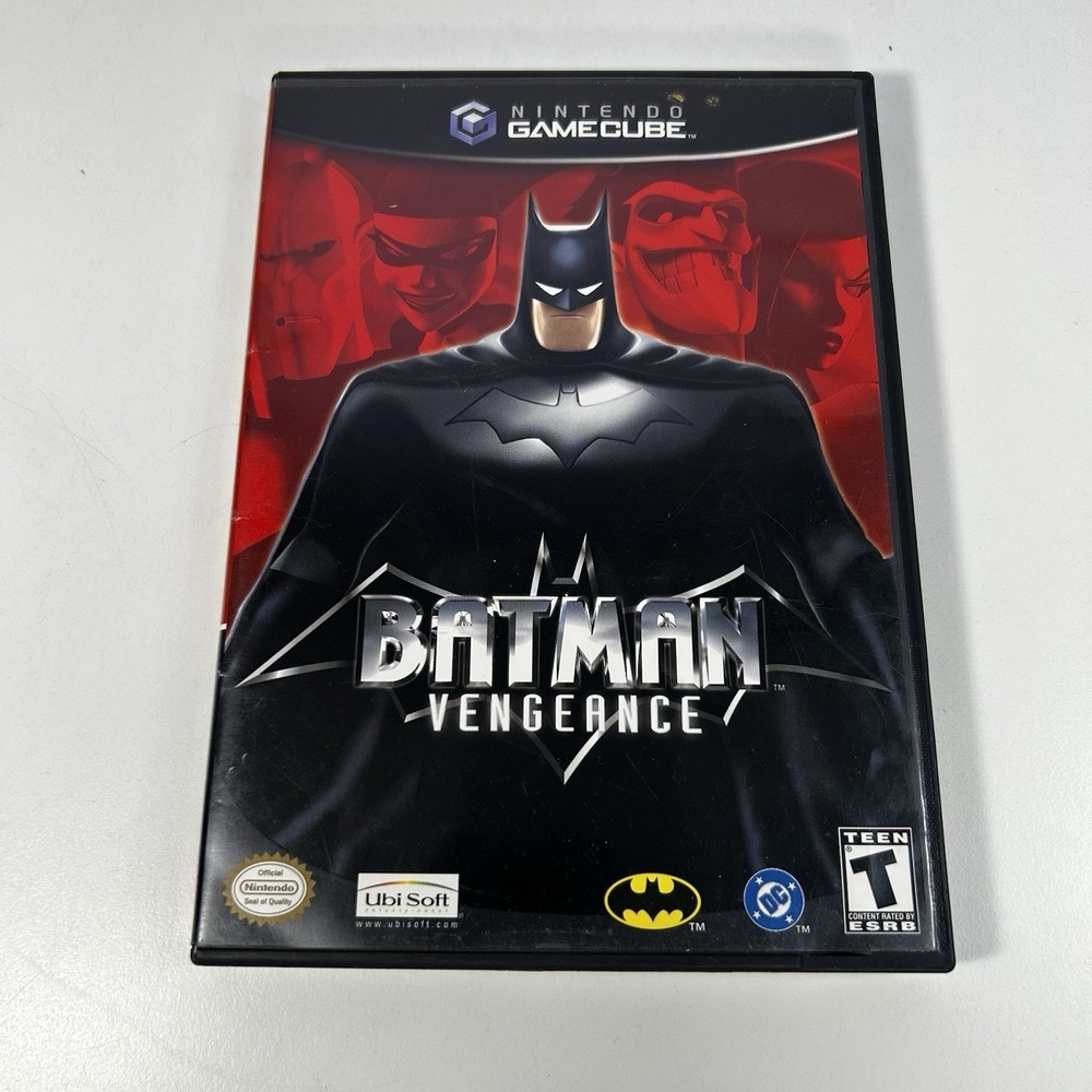 Batman Vengeance Nintendo GameCube Game 2001 Ubisoft Case Disc  Gotham City